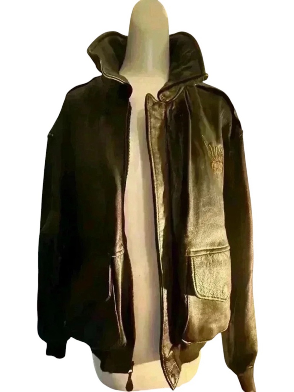 Vintage Winston Leather Bomber Jacket